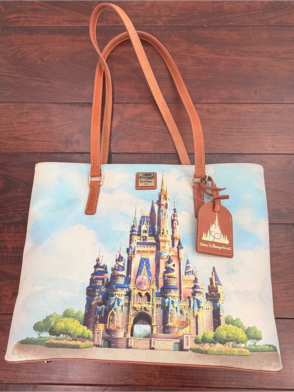 Dooney & Bourke Disney 50th Anniversary Castle Tote